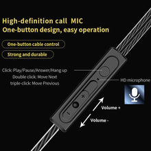 将图片加载到图库查看器，Dual Drivers Earphone High Bass Stereo With Mic For Meizu Xiaomi Sony
