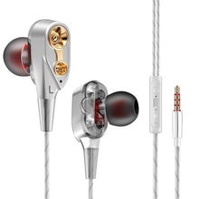 将图片加载到图库查看器，Dual Drivers Earphone High Bass Stereo With Mic For Meizu Xiaomi Sony
