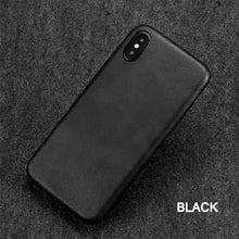将图片加载到图库查看器，Ultra Thin Phone Cases For iPhone 6S 6 7 8 Plus XS Max Cover Leather Skin Soft TPU Silicone Case For iPhone XR X Shell
