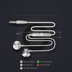AZiMiYO Hybrid Pro HD In-Ear Earphones Braided Wired 4D Heavy bass